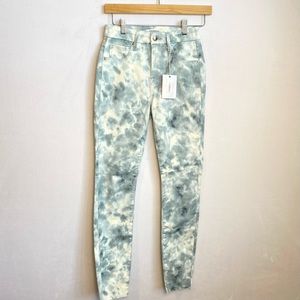 NWT Good American Good Legs Cloud Tie Dye High Rise Skinny Jeans